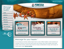 Tablet Screenshot of ponessamassage.com